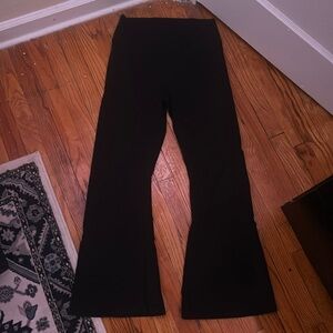black hollister flare leggings